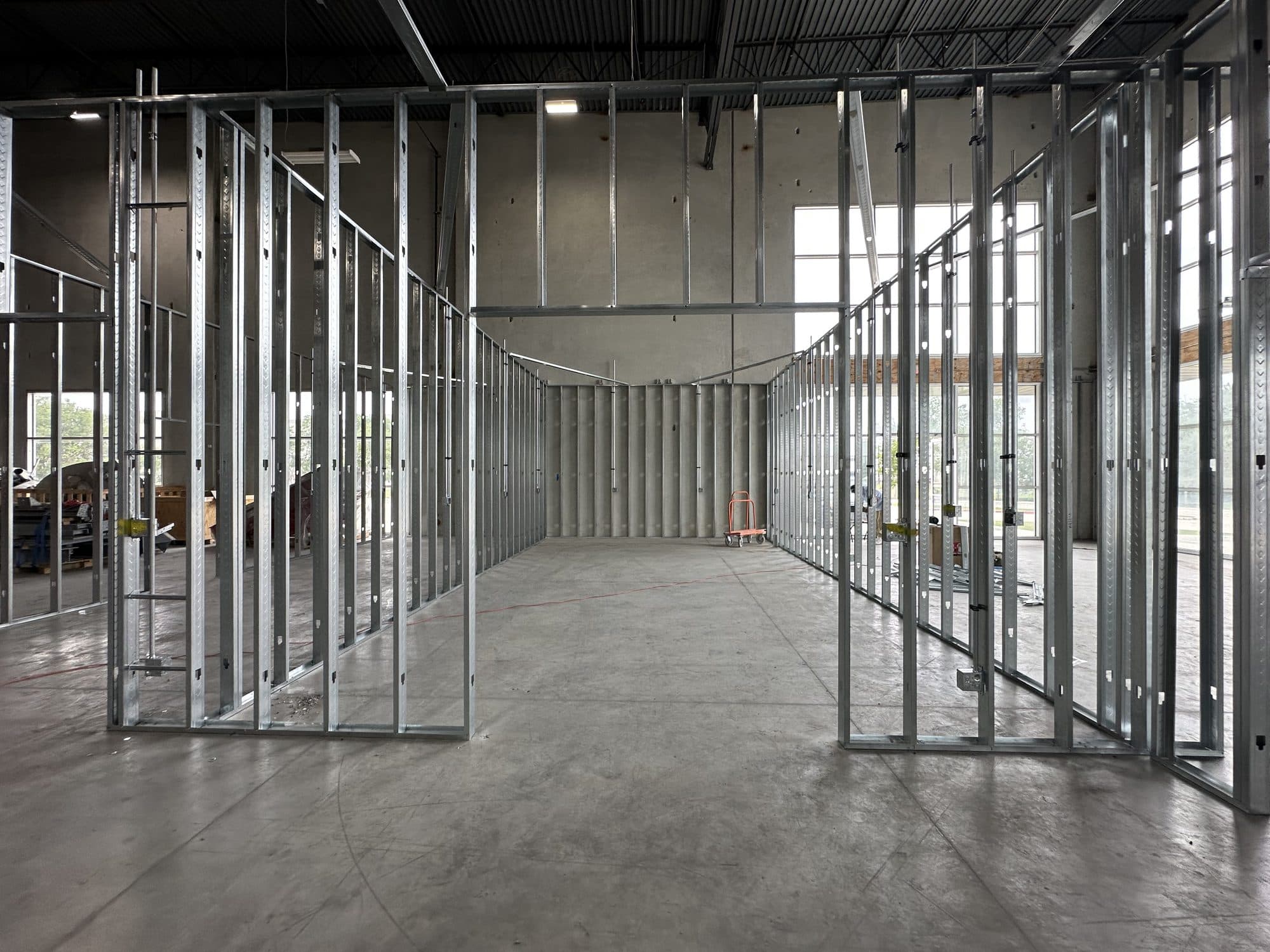 Industrial lab interior build-out in San Antonio